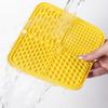 Dog Lick Mat, Pet Slow Feeder Mat with Suction Cups, Four Textured Zones, Silicone Pet Lick Mat for Dogs And Cats, Prevent Choking