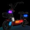 Motorcycle Rear Flashing Light Strobe Designs Waterproof Rear Light Solar Charging ABS Enhances Night Riding Safety