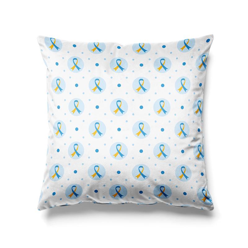 Aertemisi 18'' x 18'' Down Syndrome Awareness Square Throw Pillow Cushion Covers Cases Pillowcases 45cm x 45cm