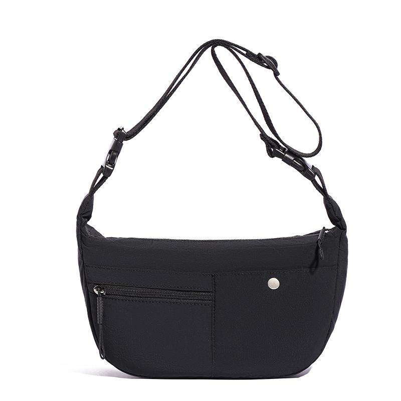 Lightweight Nylon Crescent Crossbody Bag Casual Shoulder Purse