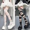 Summer Thin Soft Girl Cross Bandage Jk Calf Socks Sweet Cool Babes High Value Mori Long Tube Knee Socks Children