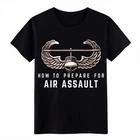 

Unisex Military Air Assault Prep T-Shirt, Helicopter Wing Graphic Tee 4XL