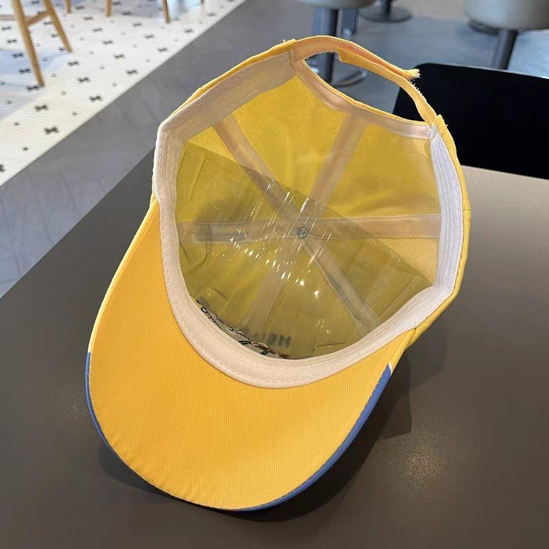 Cartoon Car Print Baby Baseball Hat Fashion Patchwork Sunshade Duck Tongue Cap Boy Girl Kids Casual Outdoor Peaked Hat
