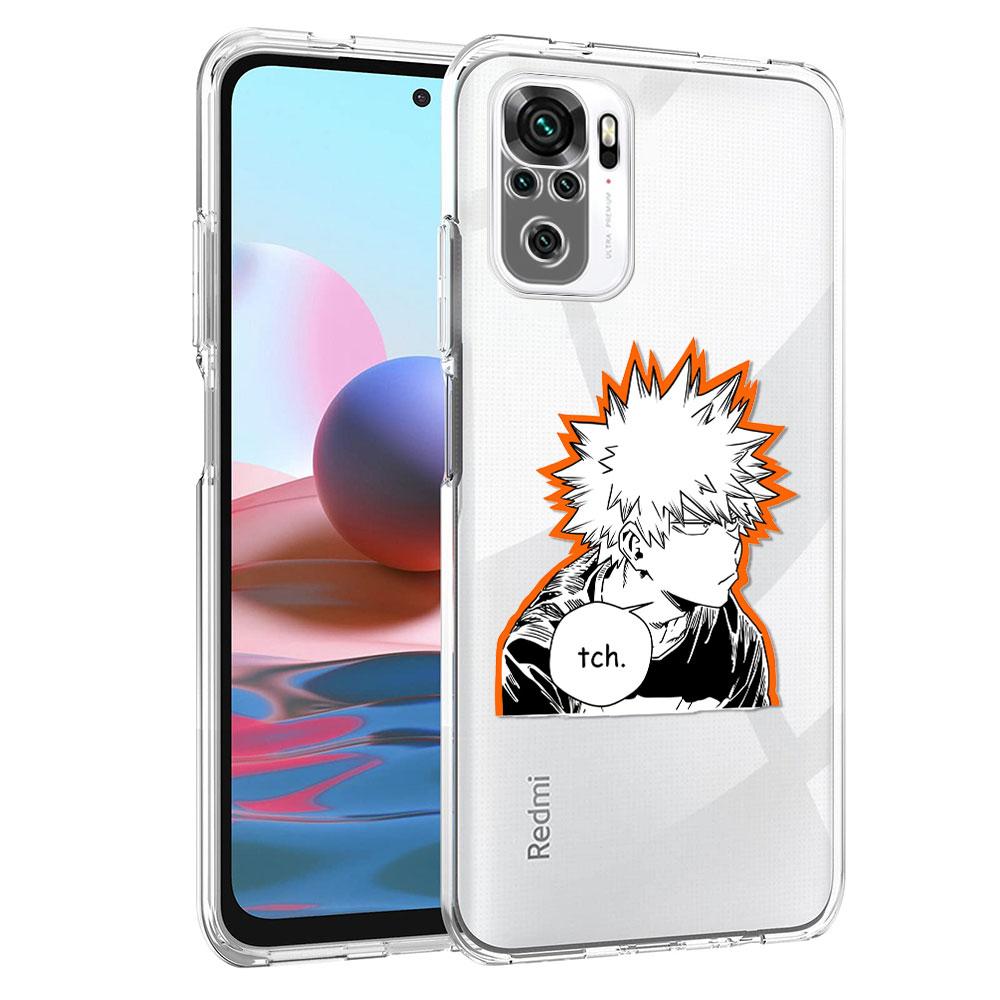 

Прозрачный чехол для Xiaomi Redmi Note 10 9S 9 8 Pro 10S 7 9C 8T 9A K40 9T 7A 8A силиконовый чехол для телефона Bakugou Katsuki Capa Redmi K40