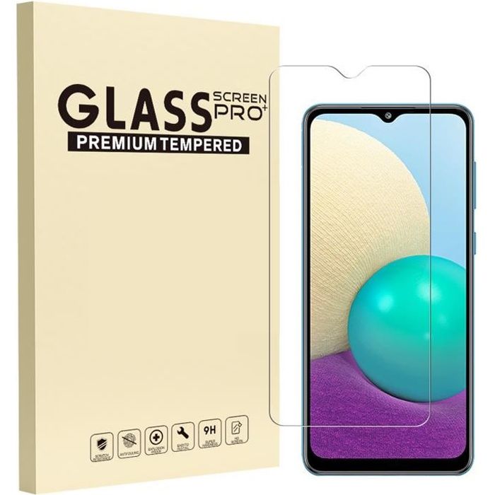 Protection écran - Samsung - Galaxy A02s - Verre trempé - Anti-rayures - 1 pièce