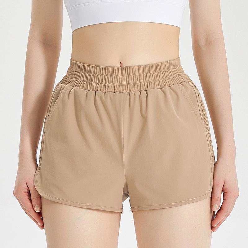 

LAHN Women s Quick-Dry High-Waisted Breathable Sports Shorts for Running, Yoga, and Outdoor Activities M
