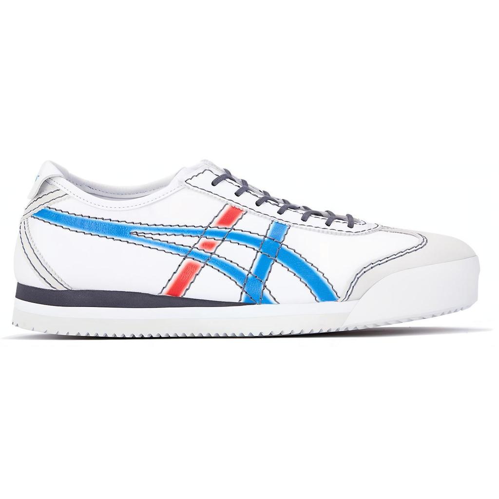 Onitsuka Tiger Mexico 66 Sd Pf Comfortable Versatile Low-Top Lifestyle Sneakers Unisex sneakers White Blue Red 1183A971-103