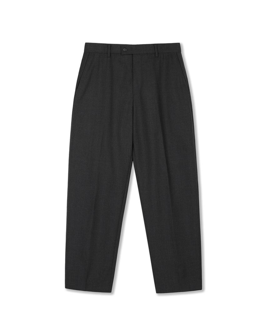 Laijeuaenbillou W302 Woolithic Everyday Smart Tapered Slacks Dark Grey