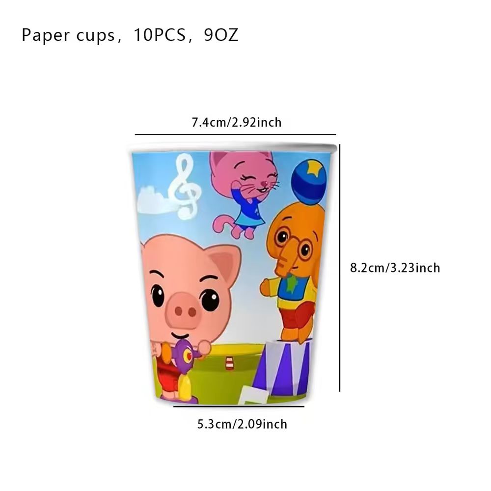 Circus Theme Clown Birthday Party Decoration Tableware Cup Plate Balloon Backdrop Baby Shower Kids Birthday Party Supplies Toy