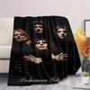 1PC Classic rock bands Print FlAannel Blanket, High quality Comfortable for All Seasons, Home Decor, Warmth and Comfort