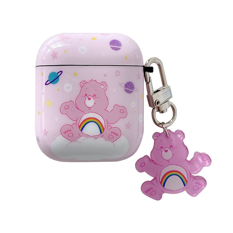 

Airpods1/2 Generation Protective Case Airpods3pro Earphone Case 4 Generation Noise Reduction Wireless Airpodspro2 Purple Pink Two Three Generation airpods1/2 [Foundation Bear] send pendant