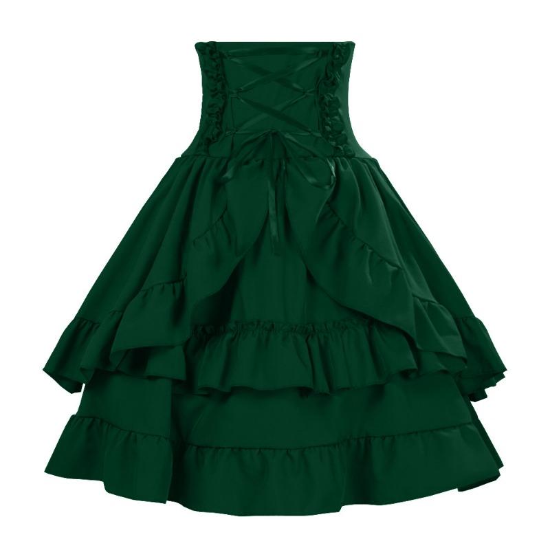 Carnival Middle East Solid Color Women's Skirt Bust Medieval Stage Performance Costume