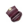 Michael Kors Lita Gold Letter Logo Lock Flap Chain Classic Monogram Leather Crossbody Bag Small Women crossbody bag Purple 35H0GXPC1V-BORDEAUX-MLT