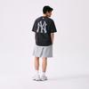 New MLB MONOGRAM Collection New York Yankees SS25 T Shirt Unisex Charcoal Gray 3ATSM0953-50CGS