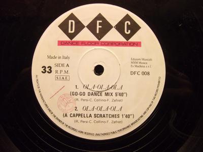12-Zoll Schallplatte MR.CRAMB & THE GOGO RAPPERS - Ola - Ola - Ola DFC008 DFC 1988 Italien Dance & Electronica Gebraucht