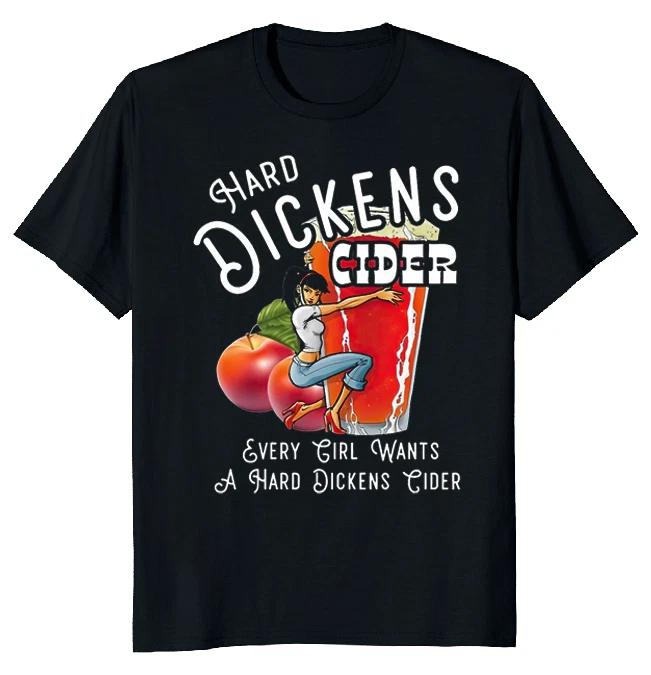 NEW LIMITED Hard Dickens Cider Beer Funny Novelty Tee 2XL