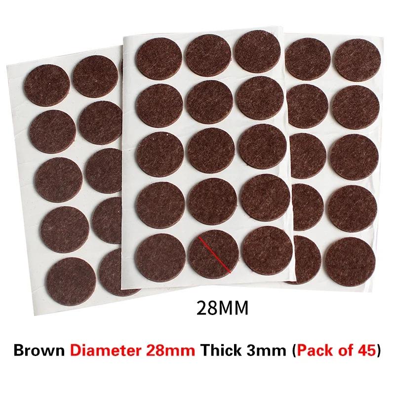 Thickened Self-adhesive Felt Chair Leg Pads Anti Slip Scratch Resistant Noise Resistant Floor Furniture Protection Pads Gaskets