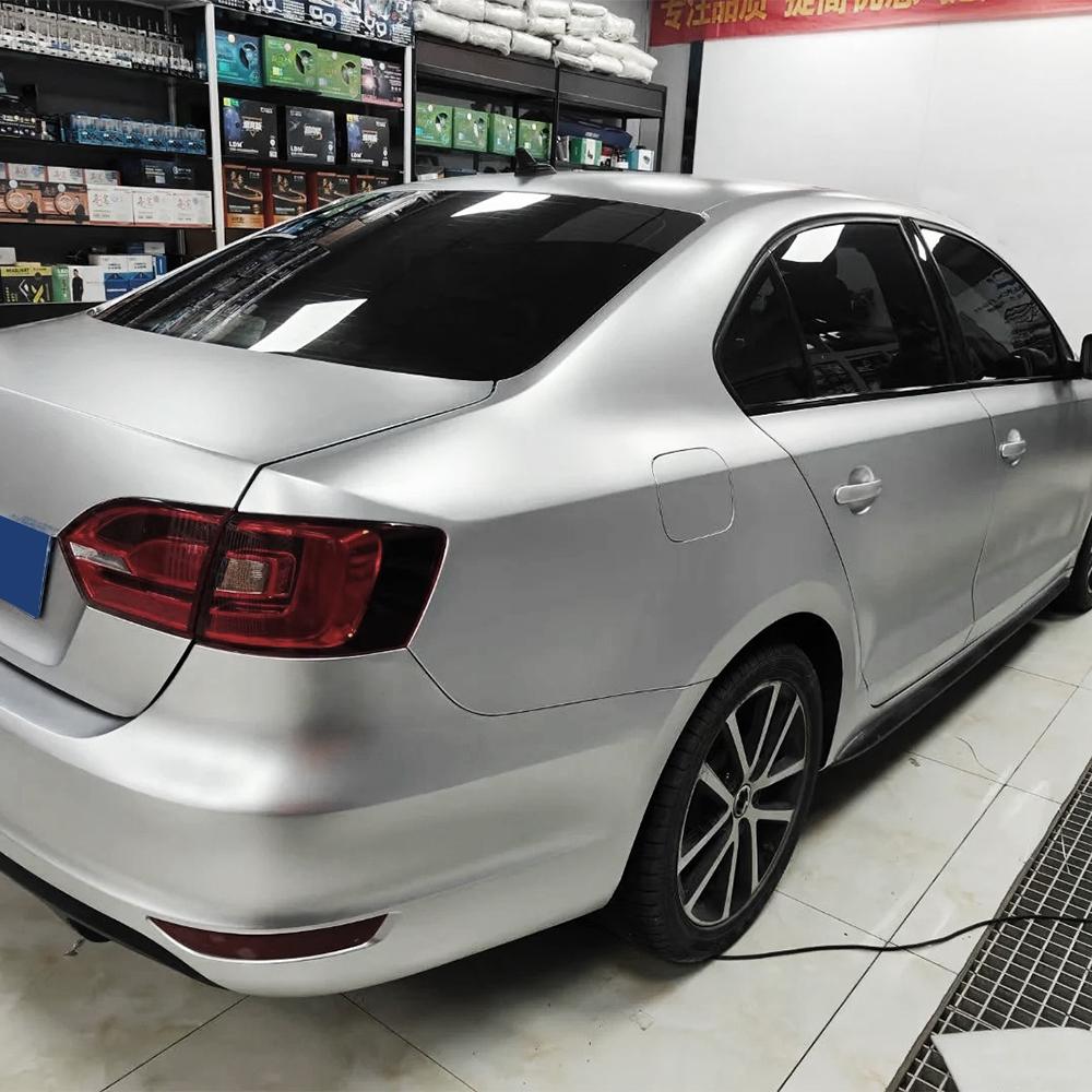 

Car Sticker Matte Metallic Silver Color Change Vinyl Film PET Bubble Free Wrapping Car Accessories Auto Self Adhesive Decals 10x152cm