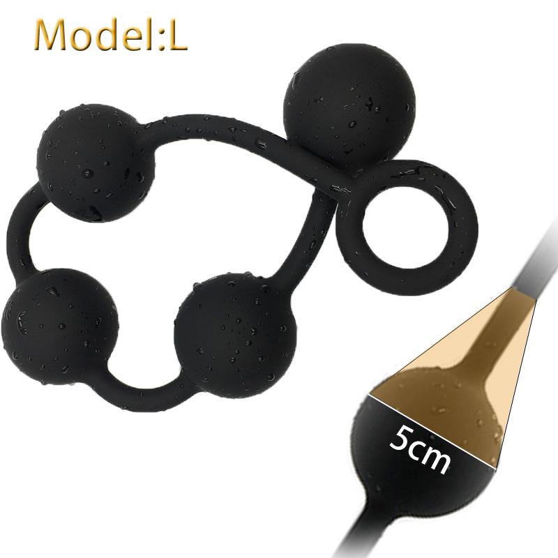 Pull Beads Anal Plug Extra-large Size Male and Female with Posterior Pull Beads Anal Masturbator Alternative Toys Adult Erotic Products