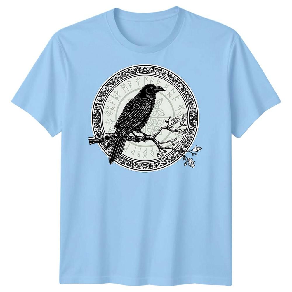 Raven Norse Mythology Runes Celtic Knot Unisexs TShirt S