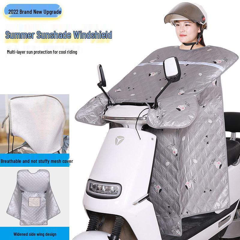 

Electric Vehicle Windshield Sunshade & Waterproof Cover for All Seasons - 2023 Model One-Piece