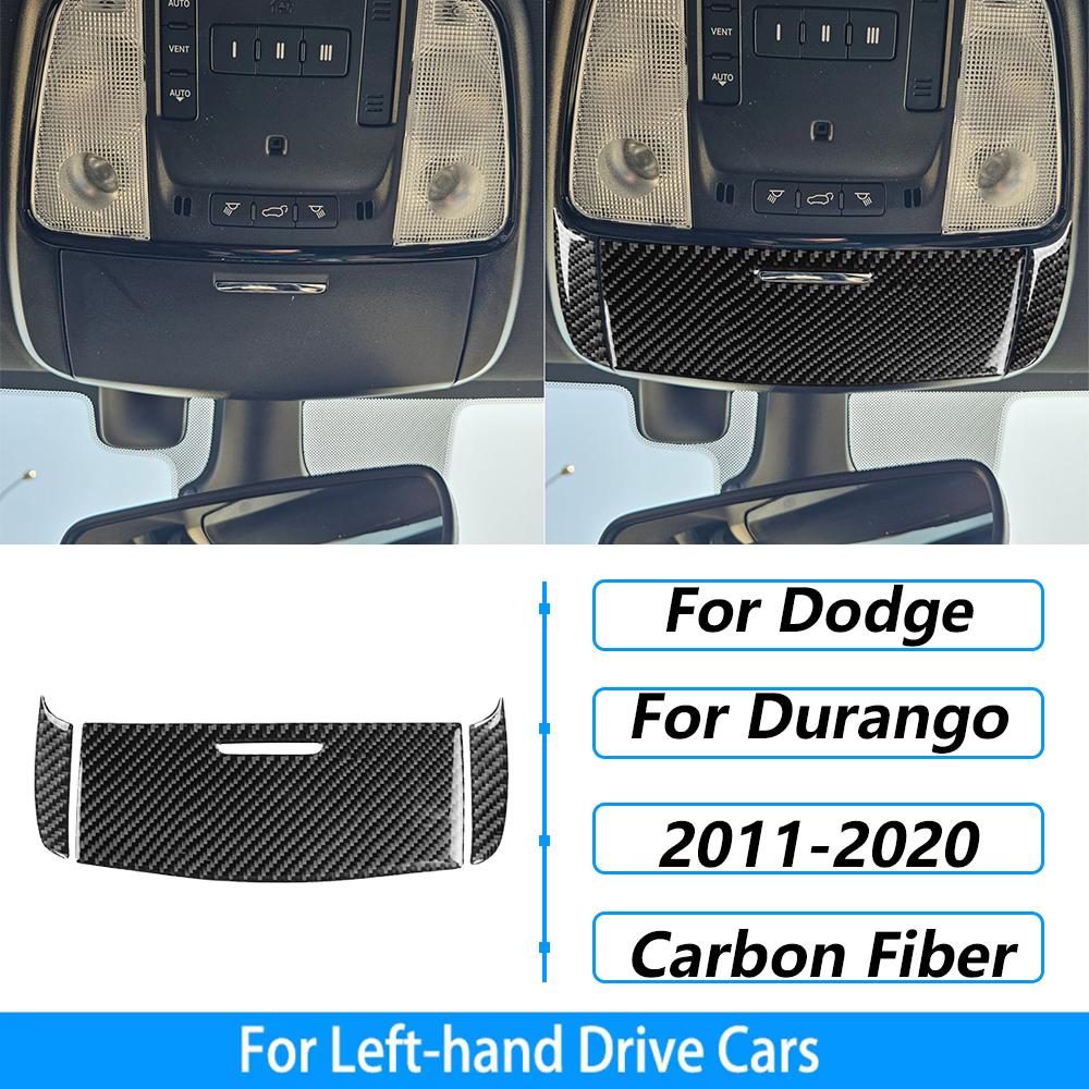 For Dodge Durango 2011-2020 Carbon Fiber Center Console Gear Shift Air Outlet AC CD Window Lift Trim Set Car Accessories Sticker