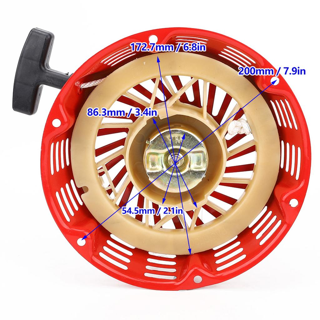 188F 190 Pull Start Starter 6.5KW Generator Fit for GX340 GX390 GX610 Gasoline Engine