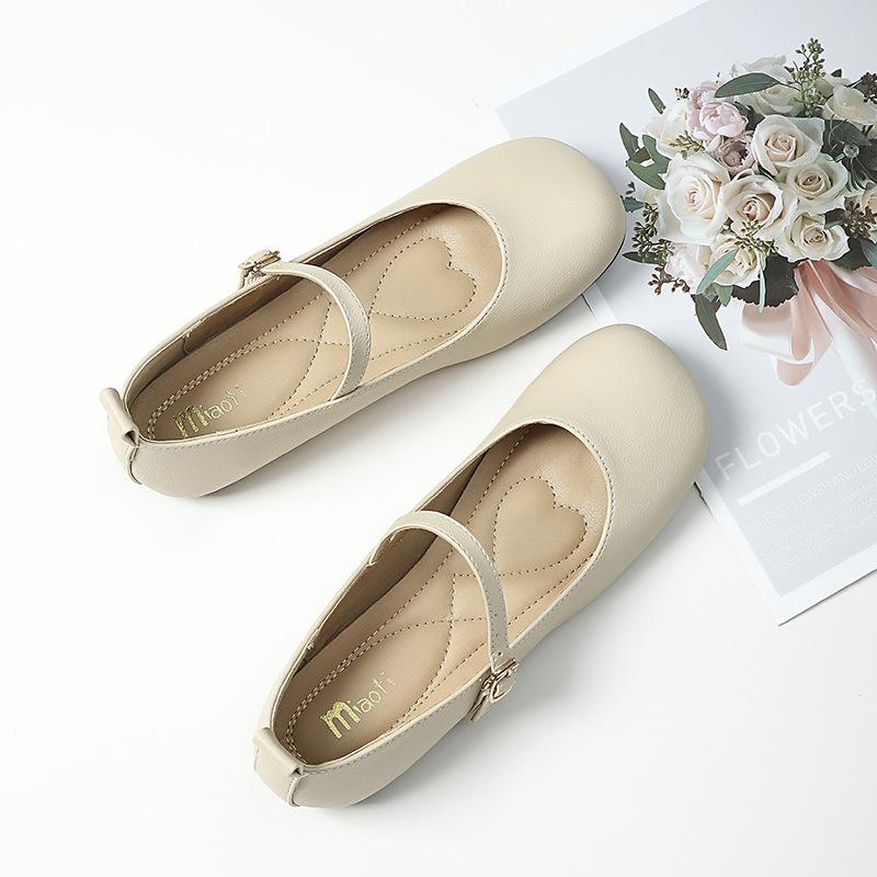 Fashion Brand Designer Women Mary Jane Shoes 2025 Fashion Round Toe Ladies Comfort Soft Sole Flats Women's Comfort Ballerinas Shoes 43