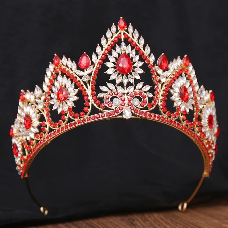 Bandeaux de Fête Élégants Couronnes Serre-tête pour Anniversaire Mariage Diadème de Reine pour Filles Spectacle Scène Costume