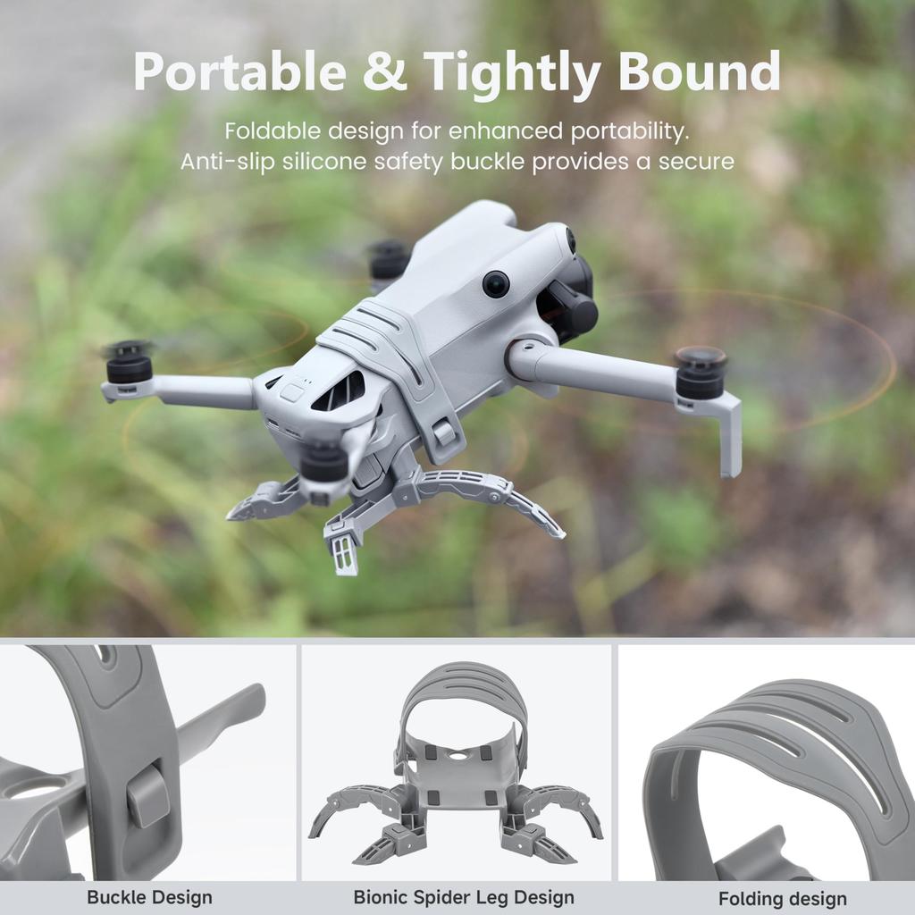 STARTRC DJI Mini 5 Pro Landing Gear Height Increase Bracket, Landing Gear Guard, Increases Height by 22mm, Foldable, Safe Flight, Mini 5 Pro Drone
