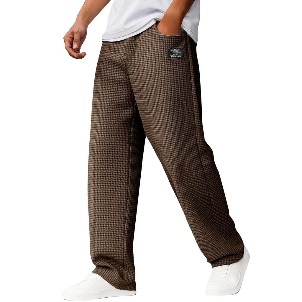 Men's Solid Color Loose Sweatpants Men's Casual Fashion Sweatpants