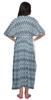 Moomaya Womens Long Maternity Kimono Sleeves Button Down Maxi Dress Kaftan