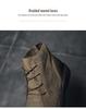 2024 Herren Große Outdoor High-Top Leder Martin Stiefel - Herbst Koreanischer Retro Chelsea Stil
