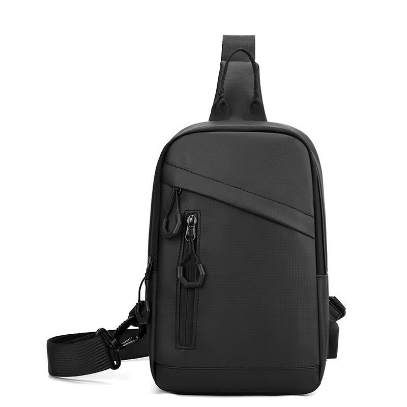 Men'S Stylish Shoulder Sling Bag - Compact Waist Pouch With Multiple Compartments (Fits Phone, Wallet & Keys) Chest Pack