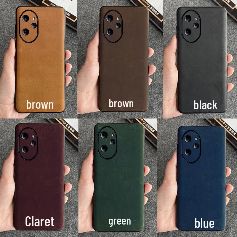 

Защитный чехол из натуральной кожи для Honor 60/60se/60Pro Honor 60 вино красного