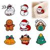 Santa Claus Clothing Accessories Christmas Cartoon Enamel Brooch, Elk Snowman Tree Badge Pin, Pin Bags Scarves Clothes Decorative Accessory