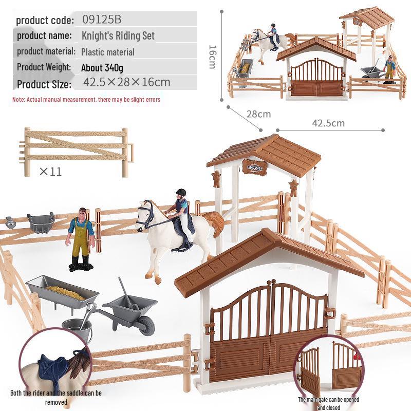 Farmer & Breeder Figure Set - Police Officer, Veterinarian, Plow Worker Toy Ornaments for Kids