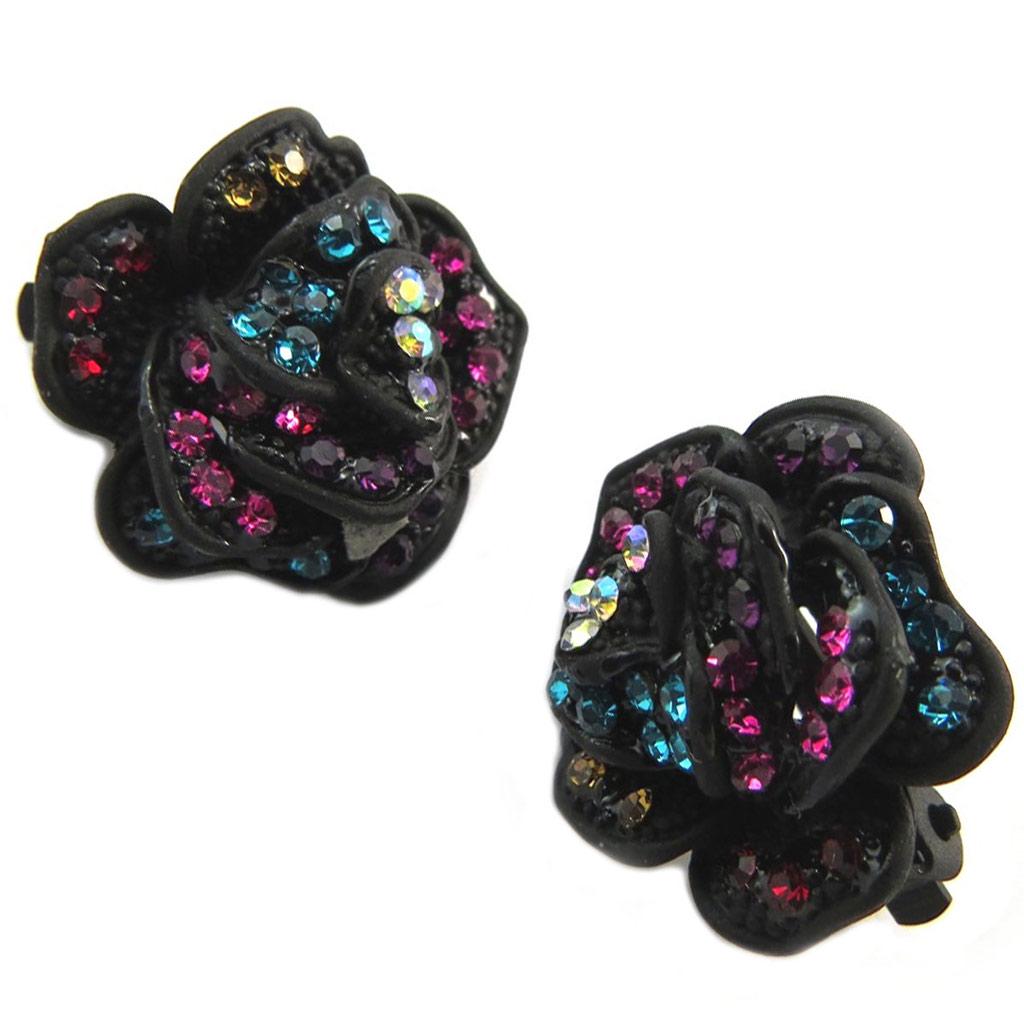 

Les Trésors De Lily [P4609] - Дизайнерские зажимы Rosa Romantica tutti frutti (цветок) - 22 мм