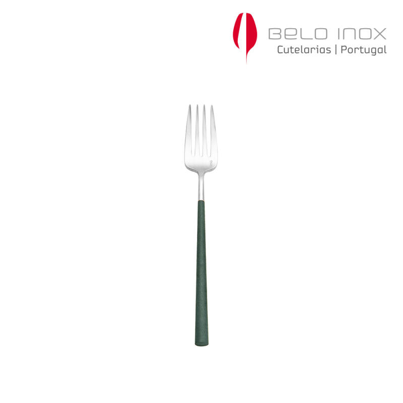 [belo inox] Neo Emerald Silver Dessert Fork