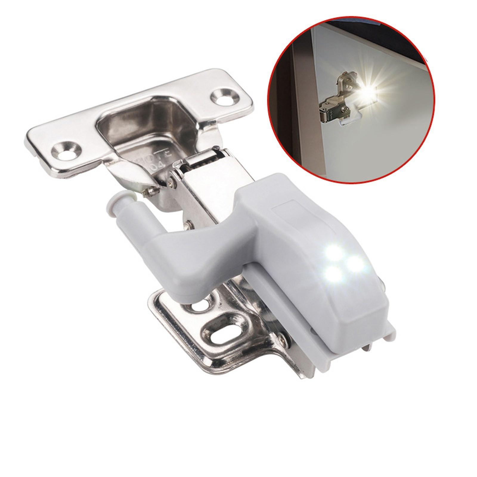 

LED Cabinet Hinge Lights - Night Lighting for Kitchen, Bedroom & Wardrobe Doors - Warm Optional one size білий