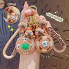 Cartoon Panda Game Turntable Keychain Small Pendant Kapibara Car Bag Key Chain Pendant Small Gift