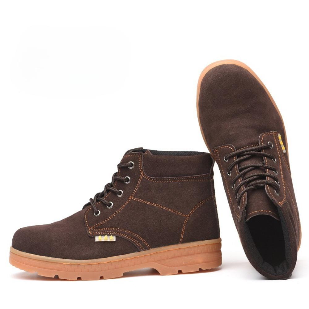 Steel Toe Safety Shoes Men High Top Anti Smash Work Boots for Construction Site and Welding Protection 46