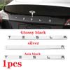 1pcs 3D ABS Carbon Chrome Black Logo Tesla Letters Emblem Car Rear Trunk Letters For Tesla Model 3 Y X S Accessories