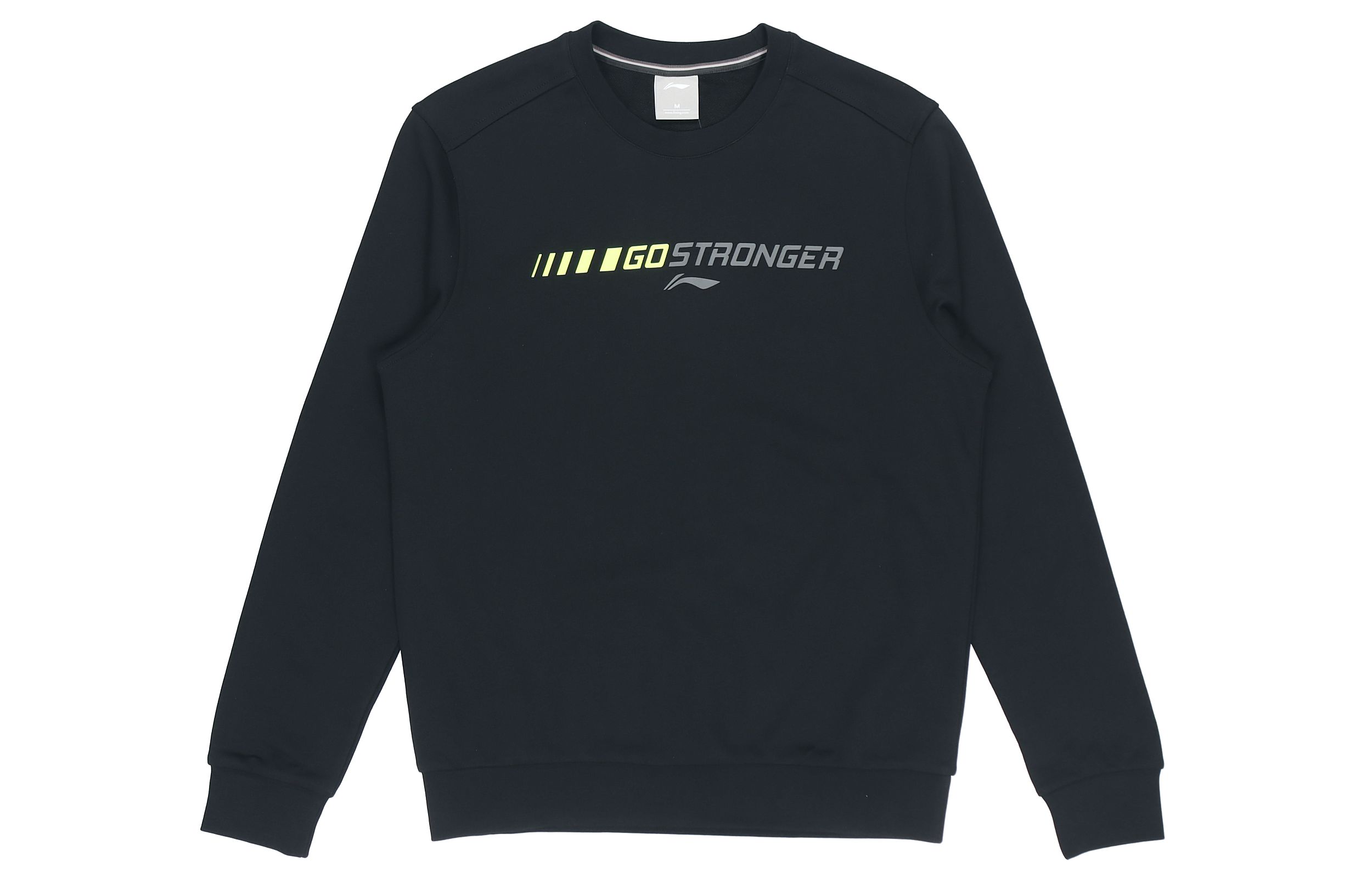 Свитшоты Li Ning Унисекс Черный Круглый вырез Умеренный Обычный AWDRB37-1 S