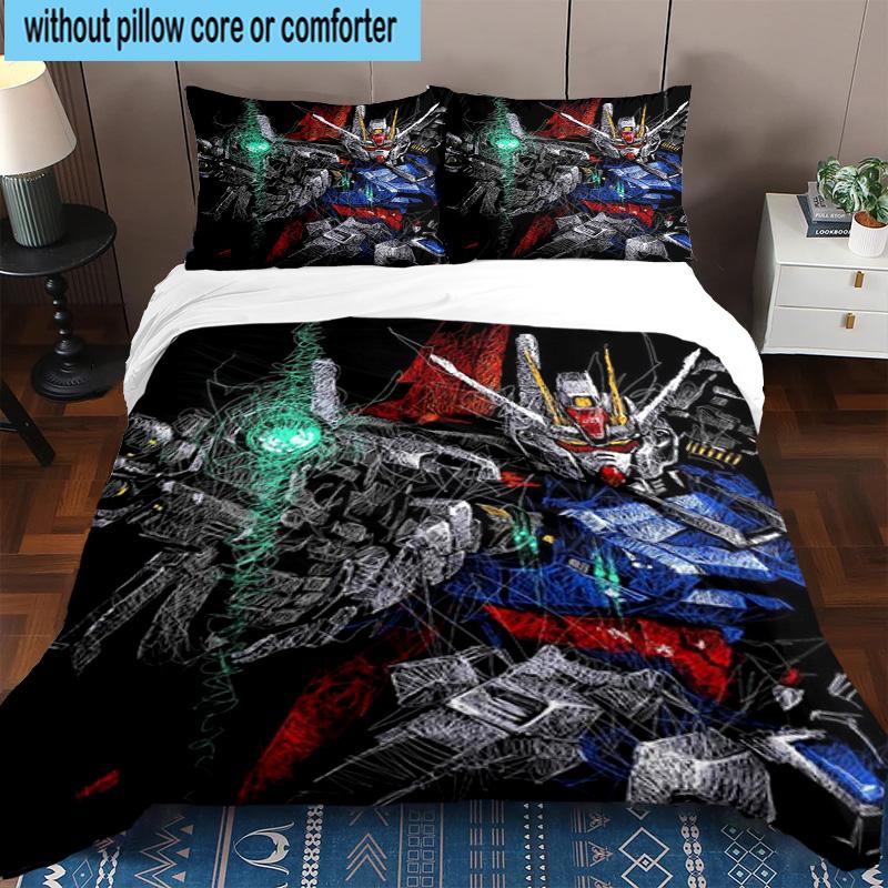 3PCS Mecha Armor Robotic Design 3pcs Bedding,Including 3PCS Duvet Cover And 2pcs Pillowcases Perfect for Christmas,Ideal for Bedroom, Dormitory