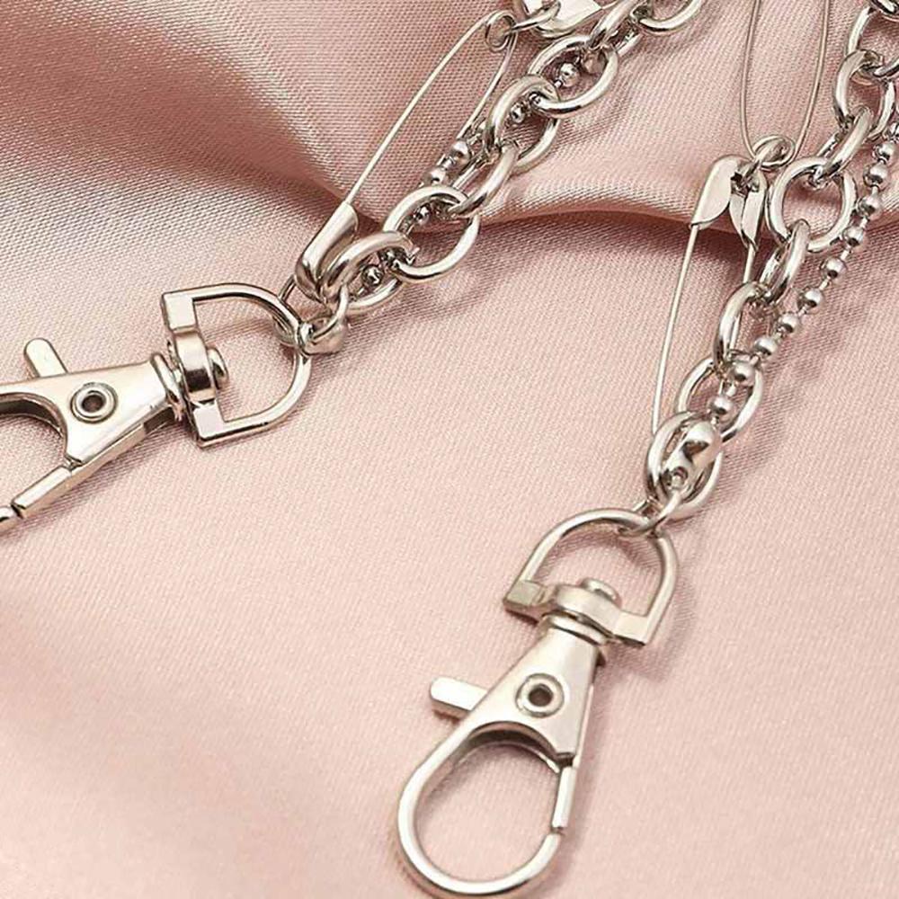 Personality Punk Hip Hop Zinc Zinc Alloy Student Girl Belt Chain Jeans Chain Bear Waist Chain Jewelry Gift