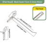 10Pcs 5-25Cm Screen Hooks Supermarket Stainless Steel Grid Hooks 3.2Mm Thickness Wire Mesh Hanging Hooks For Screen Grid