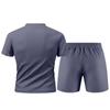 Men's Summer Sports T-shirt Set Zip-up Short-sleeved Shorts Two-piece Casual Pants