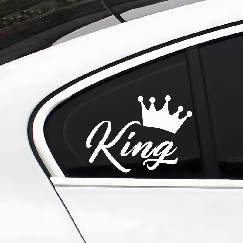 CROWN KING Car Stickers, Fashion Waterproof Vinyl Decal Auto Sticker Car Styling Decoration Accessories
