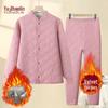 Yuzhaolin Women's Mid-Elderly Thermal Underwear Set